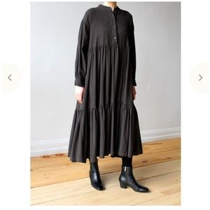 Black Crane Tent Dress Black XS/S